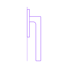 Buildings Door Handles Pull Lotus Q Lift Up Pull Handle Contour Svg Vector, Free Vectors File